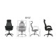 Bürostuhl / Chefsessel / Ergonomischer Briz black (E0444)