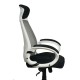 Bürostuhl / Chefsessel / Ergonomischer Briz black/white (E0451)